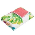 thumbnail image 2 of Greenland Home Fashions Tropics Coastal Paradise Quilted Throw Blanket, 60 L x 50 W inches, Punch, 2 of 6