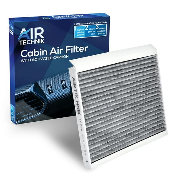 AirTechnik CF10728 Cabin Air Filter w/Activated Carbon  Fits Select 2007-2020 Hyundai Accent, Elantra, Elantra Coupe, Elantra GT, Tucson, ix35, Kia Forte, Forte Koup, Forte5-971332H000