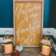 thumbnail image 3 of Gold Decorative Candle Lanterns - 8 Inch Battery Operated Metal Lantern, Flickering Warm White LED Light, Batteries & Timer Included - 2 Pack (Gold with Candle), 3 of 6