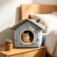 thumbnail image 4 of Outdor Cat Tent Bed 4 Seasons Enclosed Design Removable Cat Bed Soft With Detachable Inner For Home Use Cats Small, 4 of 6