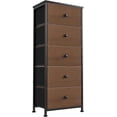 thumbnail image 1 of Comoda Cajonera para Recamara - 5 Cajones De Tela con Parte Superior de Madera y Marco De Acero Plegable - Mueble Organizador con cajonera para Recámara o Sala, 1 of 8
