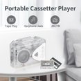 thumbnail image 3 of EIGTHTAIL Lecteurs de Cassettes Portables Radio FM AM Baladeur Lecteur de Cassettes Haut-Parleur Intégré, 3 of 7