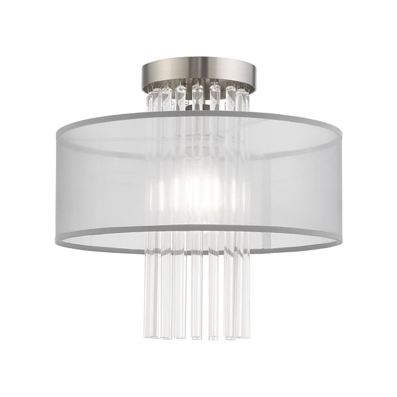 Livex Lighting - Alexis - 1 Light Flush Mount in Contemporary Style - 13 Inches