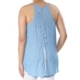 thumbnail image 4 of Rachel Roy Womens Layered Look Knit Blouse, Blue, Small, 4 of 4