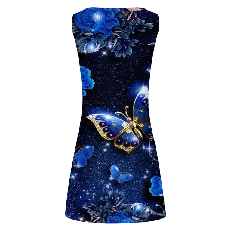 blue butterfly mini dress Margaux Satin Jacquard Mini Dress in Butterfly Bloom Jacquard Blue main image 1