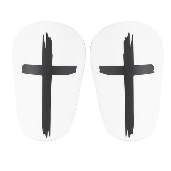 Vacemry Under $5 Soccer Shin Guards for Adults, Mini Football Leg Protectors with Cross Design, Thickened Sports Protective Equipment, Unisex Football Leg Guards