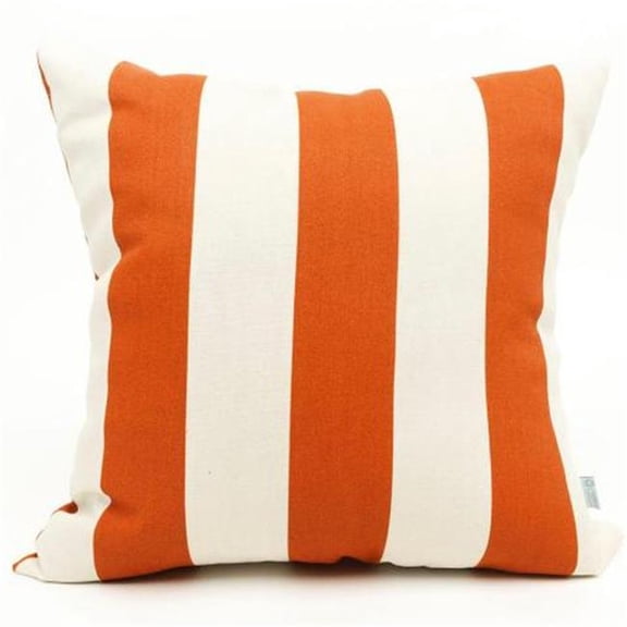 Majestic Home Burnt Orange Vertical Stripe Extra Large Pillow