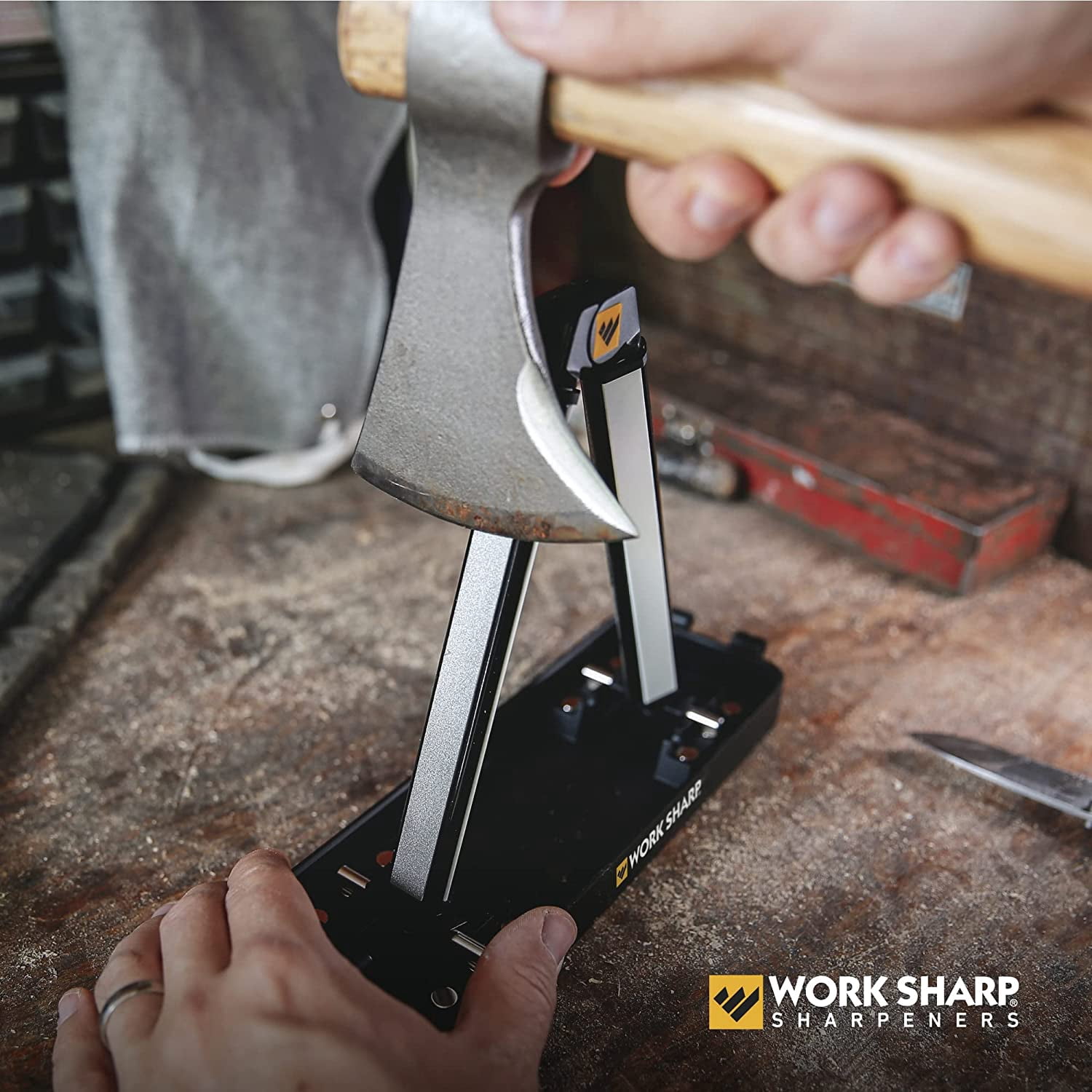 Benchtop Angle Set Knife Sharpener - Ken Onion Edition with Tri-Abrasive Rods
