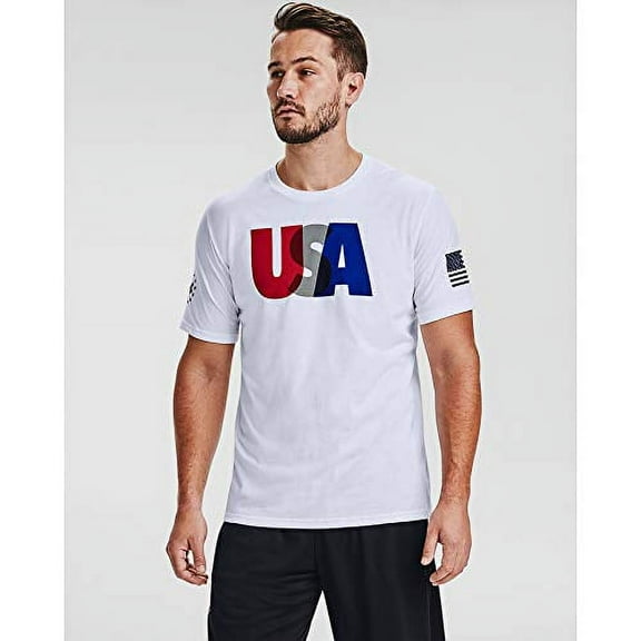Under Armour Men's Freedom USA Olympic Shirt White 3XL 1358034-100
