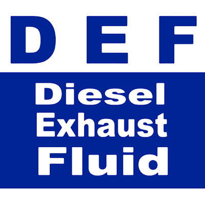 3x3 inch DEF Diesel Exhaust Fluid Sticker -bio small bluetech solution nox