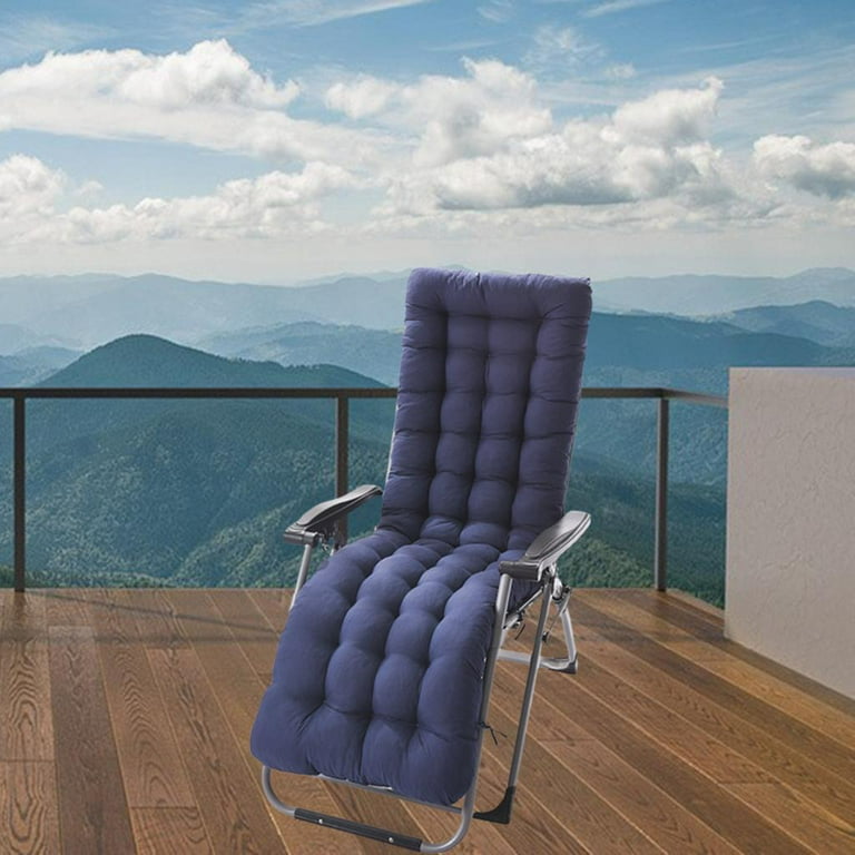 Comfortable Garden Recliner Cushion Double sided High Back
