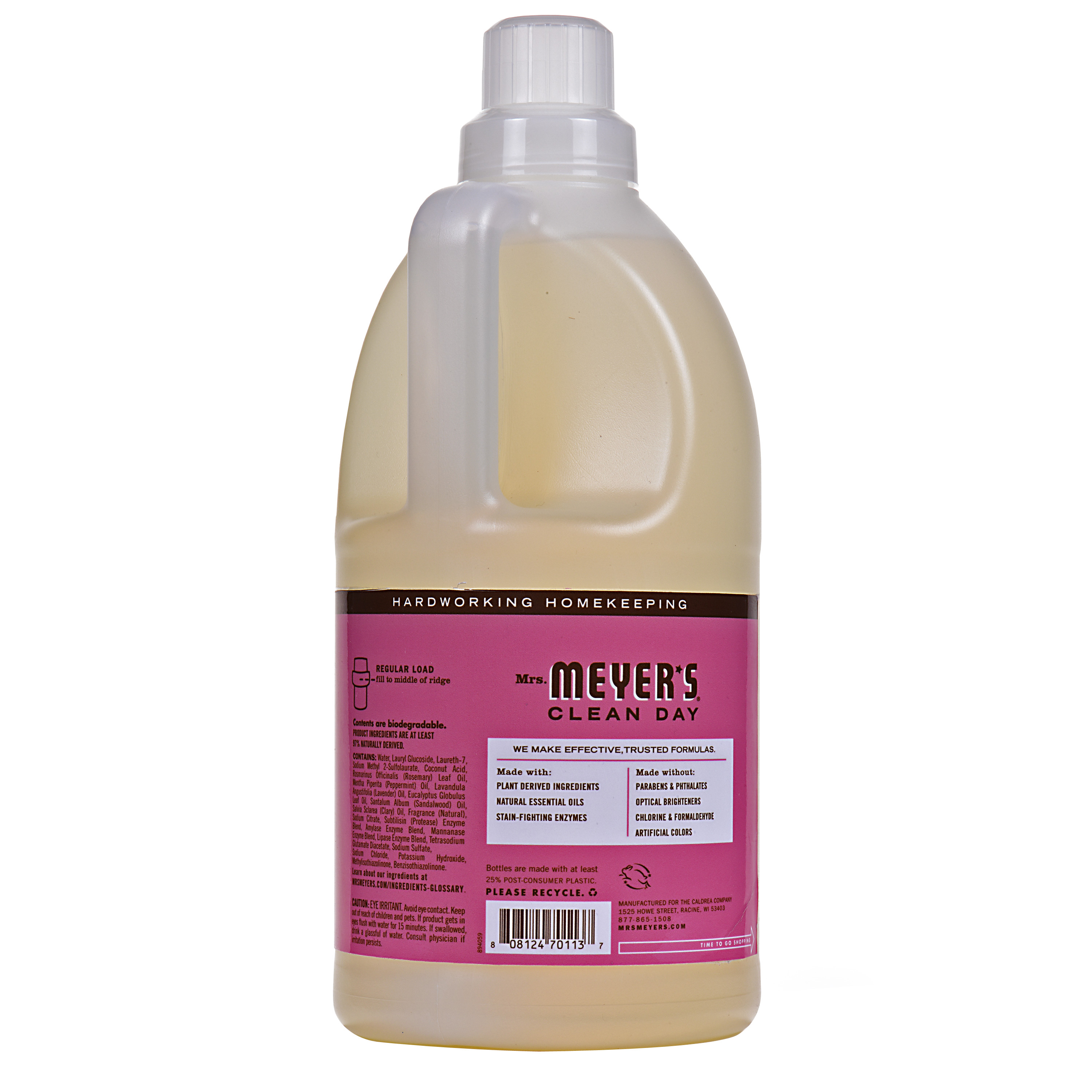 Mrs. Meyer's Clean Day Laundry Detergent, Rosemary, 64 fl oz