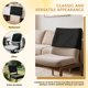 thumbnail image 5 of 4 Pzas de Fundas Elásticas para Respaldo de Silla de Comedor, Funda Protectora de Poliéster para Respaldo de Silla, Respaldo a Prueba de Polvo, Slipcover Gris/negro para Oficina en Casa 19X13.7 Pulga, 5 of 11