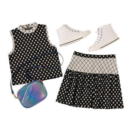 

KIDPIK Girls Crazy About Daisies Tee Skirt And Purse Outfit Set 3-Piece Size: 2 - 16 No Shoes