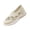 Beige #050, variant on Women's Floral Embroidery Mesh Walking Shoes Ballet Flats Soft Arch Support Walking Anti-Skid Sports Shoes 37