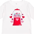 thumbnail image 4 of Inktastic Valentine's Day Gum-ball Machine Boys or Girls Long Sleeve Toddler T-Shirt, 4 of 5
