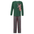 thumbnail image 3 of Matching Family Christmas Green Pajamas Sets Xmas Elk PJ's Loungewear, 3 of 8