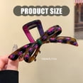 thumbnail image 3 of Colorblocked Resin Hair Claw Clip Decorative Bowknot Hair Grip Ponytail Holder For Women Daily Use And Special Occasion, 3 of 9