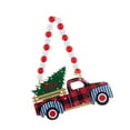 thumbnail image 4 of Lindo letrero navideño para puerta, adornos navideños artesanales, colgantes colgantes de pared, placa con cuerda de madera para regalo, suministros EstiloD perfecl colgante de madera, 4 of 8