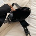 thumbnail image 3 of Bolso Hombro Cuero PU Axila Y2K Bolso De Moda Para Mujer Negro, 3 of 5