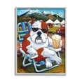 thumbnail image 4 of Stupell Industries Bulldog Drinking Beer Mountainside Pet Dog Festival Scene, 24 x 30, Design by CR Townsend, 4 of 5