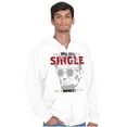 thumbnail image 5 of Funny Abe Lincoln Im Single Honest Zip Hoodie Sweatshirt Men Brisco Brands M, 5 of 6