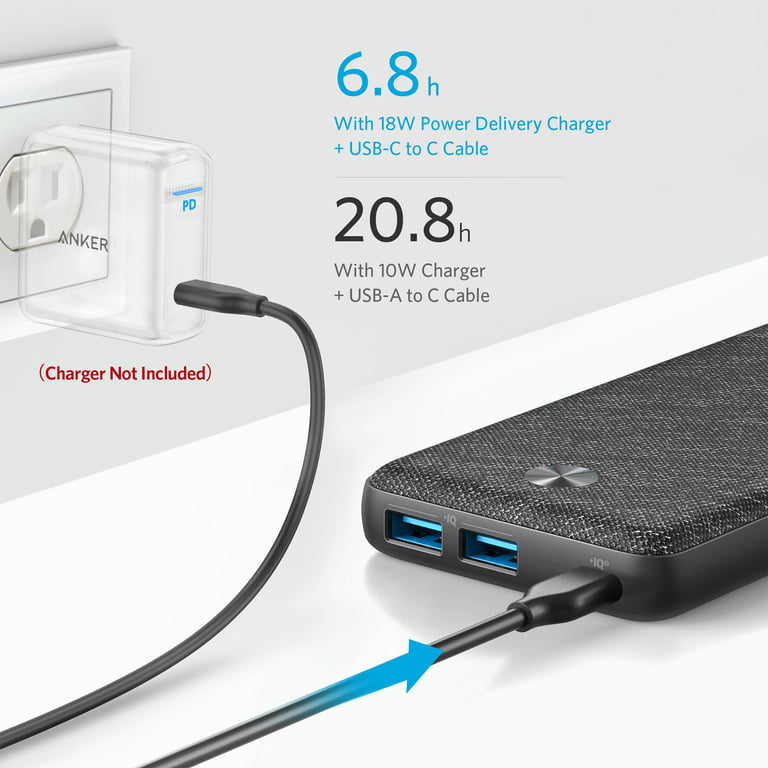 Anker Prime Power Bank, 20,000mAh Portable Charger with 200W Output, Smart  Digital Display, 2 USB-C and 1 USB-A Port Compatible with iPhone 14/13