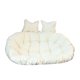 thumbnail image 3 of Cojín para silla de cesta colgante, cojín grande y grueso para silla de hamaca, cojín para Blanco, 3 of 9