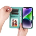thumbnail image 3 of Funda tipo cartera GANGXUN para iPhone 15 Plus , diseño girasol, cuero PU, soporte, cierre magnético, tarjetero, 3 of 5