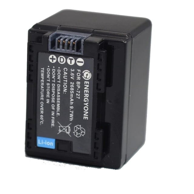 Batería Canon BP-727 Negra Compatible con Videocámara VIXIA y LEGRIA