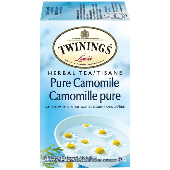 Twinings Pure Camomile Herbal Tea, Pack of 20 Tea Bags