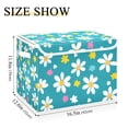 thumbnail image 5 of Yayeee Collapsible Cube Storage Bin with Lid Fabric Closet Decorative Basket with Handles, Small Daisy, 5 of 7