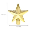 thumbnail image 5 of WEUVEB 10pcs Tree Star Topper Ornament Plastic for Christmas Holiday Decoration, 5 of 8