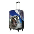 thumbnail image 2 of Easygdp Astronaut in Outer Space Print Elastic and Washable Suitcase Protective Cover with Hidden Zipper Fits 18-32 inch Luggage -Medium, 2 of 9