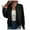 Black, variant on Jackets for Women Zip Up Bomber Jacket Fall Long Sleeve Crewneck Sweatshirt Lightweight Casual Solid Color Coat White, L