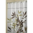 thumbnail image 4 of InterDesign Leaves Fabric Shower Curtain, Stall 54" x 78", Purple, 4 of 6