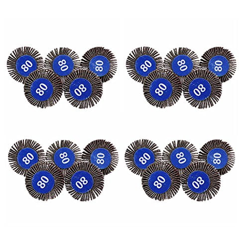 20Pcs Grit Grinding Sanding Sandpaper Flap Wheel Discs Replacement