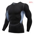 thumbnail image 3 of Guardurnaity Ropa interior térmica para hombre, medias elásticas deportivas de secado rápido, para esquiar, correr, capas Base cálidas, ropa deportiva de Camisetas L Estilo malla Guardurnaity AP013385-53, 3 of 6