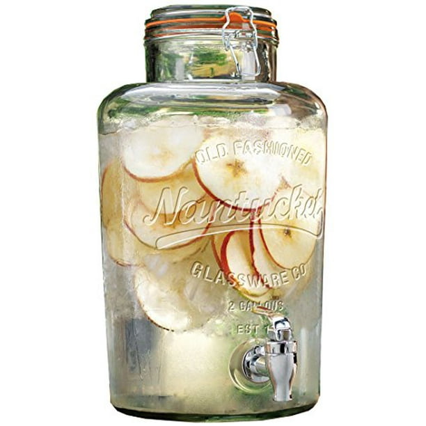 Palais Glassware Clear Glass Beverage Dispenser with Bail & Trigger