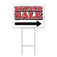 thumbnail image 1 of Estate Clearance Right Arrow (18" x 24") Yard Sign, Includes Metal Step Stake, 1 of 6