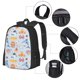 thumbnail image 2 of Disketp Cute Shark Mochila Minimalista de Gran Capacidad, Mochila de Viaje para Escuela, Trabajo o Uso Diario, 2 of 6