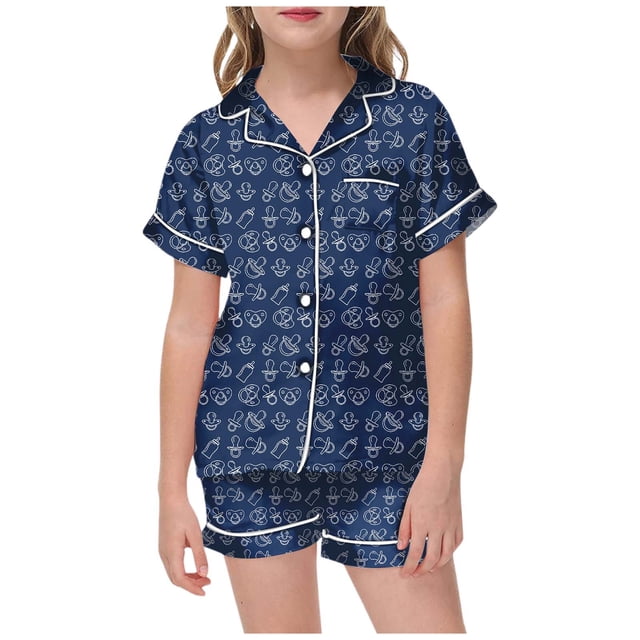 Luvoko Child Kid DIY Hand Painted Homewear Set Colouring Pajama Sets For And Girl Can Play With And