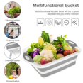 thumbnail image 2 of Chopping Board Collapsible Cutting Board Foldable Washing Up Bowl Multifunction Dish Tub Basin Portable Travel Water Container Storage Basin for Home Kitchen Camping Caravans Picnic Trave, 2 of 6