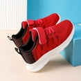 thumbnail image 3 of Girls Lightweight Casual Sneakers, Breathable Comfortable Everyday Shoes, Fixed Design Solid Color Athletic Footwear for Active Play,Size:7-8 Years, 3 of 9