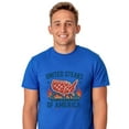 thumbnail image 2 of Fourth Of July Men's United Steaks of America Short-Sleeve Patriotic Novelty Funny T-Shirt, 2 of 5