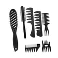 thumbnail image 3 of Juego de 7 peines y cepillos para peinar cabello para hombres: cepillo giratorio para dar volumen y cepillo ventilado para secar con secador, color, 3 of 8