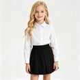 thumbnail image 6 of Byoo Toddler Girls Elastic Waist Pleated Mini Skirt School Uniform Casual Everyday Bottoms, 6 of 6