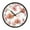 Watercolor Pink Maple Leaves, variant on Voice Activated Clock with Glow Light 12 Inch Large Silent Wall Clock Battery Operated for Home Decor Red Maple Leaves in Autumn