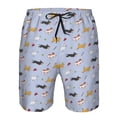 thumbnail image 3 of Pofeuu Dogs Are Running Prin Men's Swim Trunks Quick Dry Bathing Suit Swimming Board Shorts Mesh Lining Beach Swimwear-Small, 3 of 6