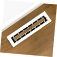 IGFPD410-WH Flush Floor Vent – 4x10 Drop-in Plastic Floor Register With Sliding Damper, White